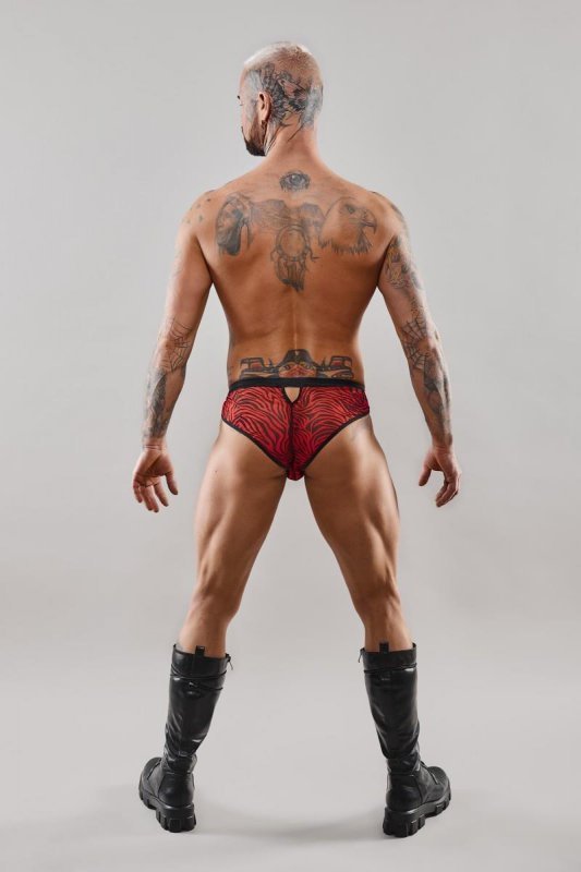 Męskie majtki brazyliany chippendales błyszczące - XL
