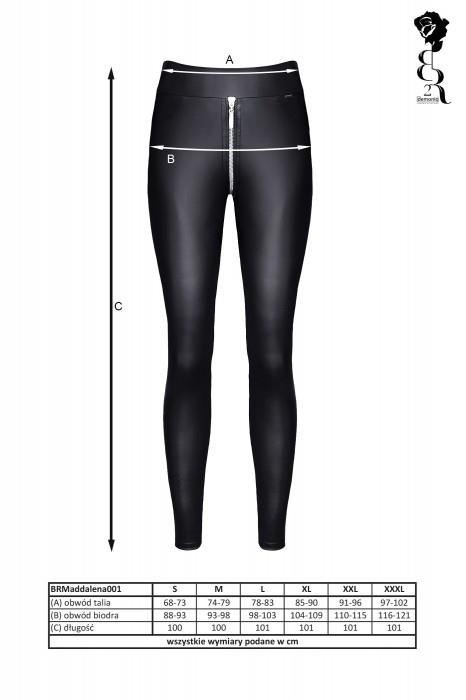 Seksowne leginsy wetlook BRMADDALENA001 M