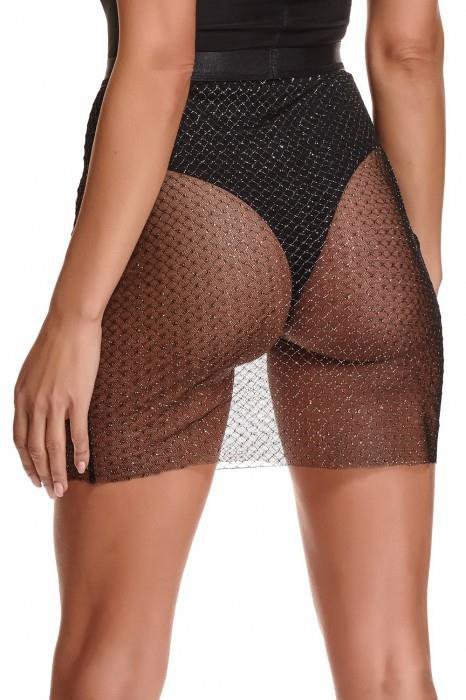 Bielizna spódniczka krótka XL  - Silver Touch