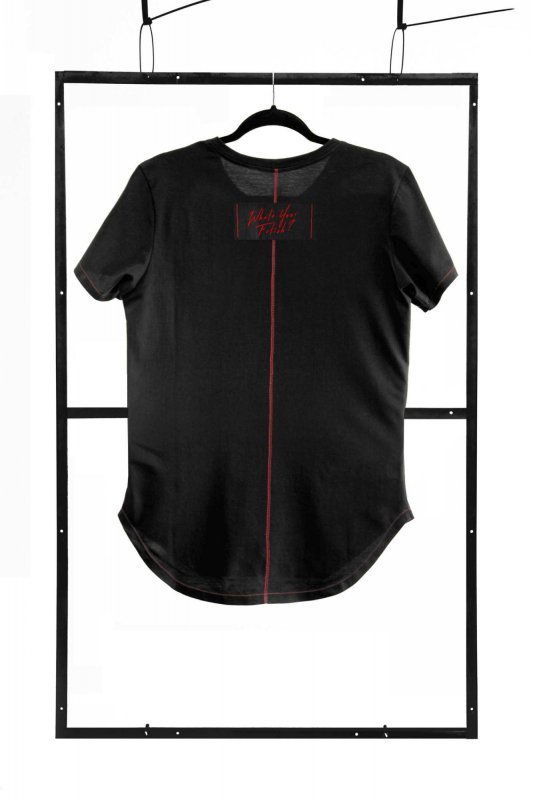 T-shirt men black S fashion