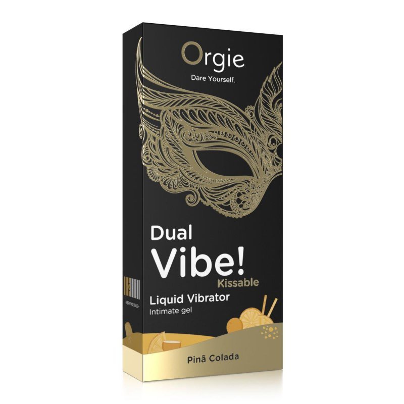 Dual vibe! Pina colada kissable liquid vibrator - 15 ml