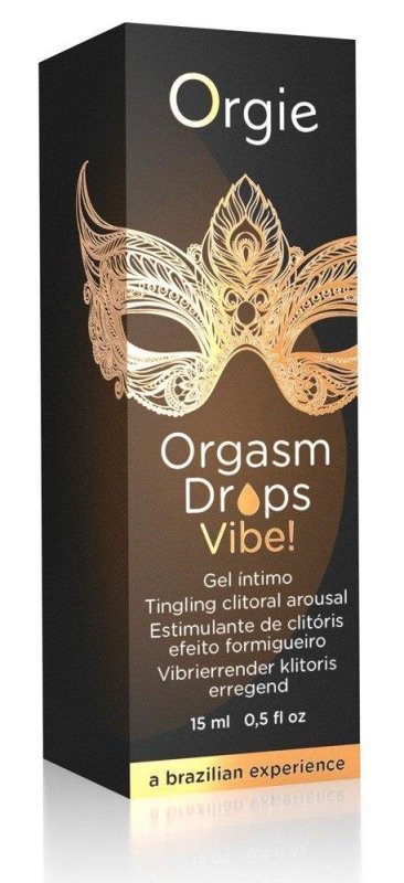 Orgie orgasm drops vibe peach flavor 15 ml