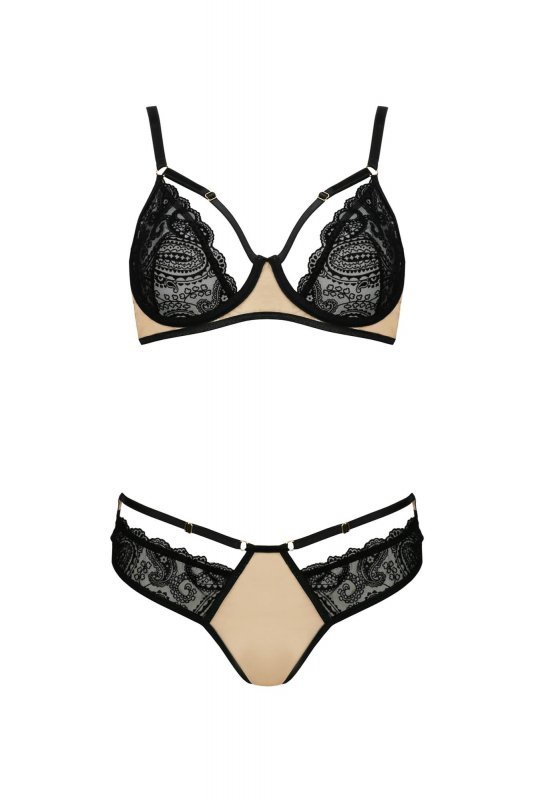 Bielizna Daisy set beige XXL/XXXL