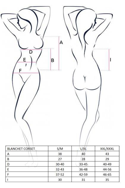 Bielizna Blanchet corset cream L/XL - Casmir