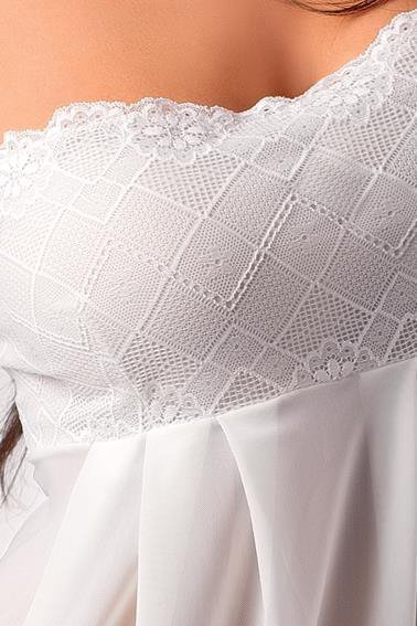 Bielizna Nicolette chemise cream S/M - Casmir