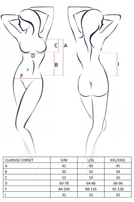 Bielizna Clarisse corset cream XXL/XXXL - Casmir