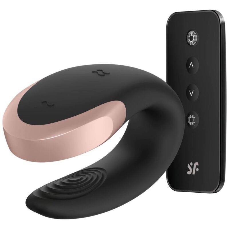 Satisfyer Double Love z pilotem dla par czarny