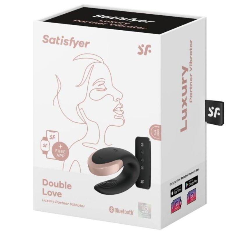 Satisfyer Double Love z pilotem dla par czarny