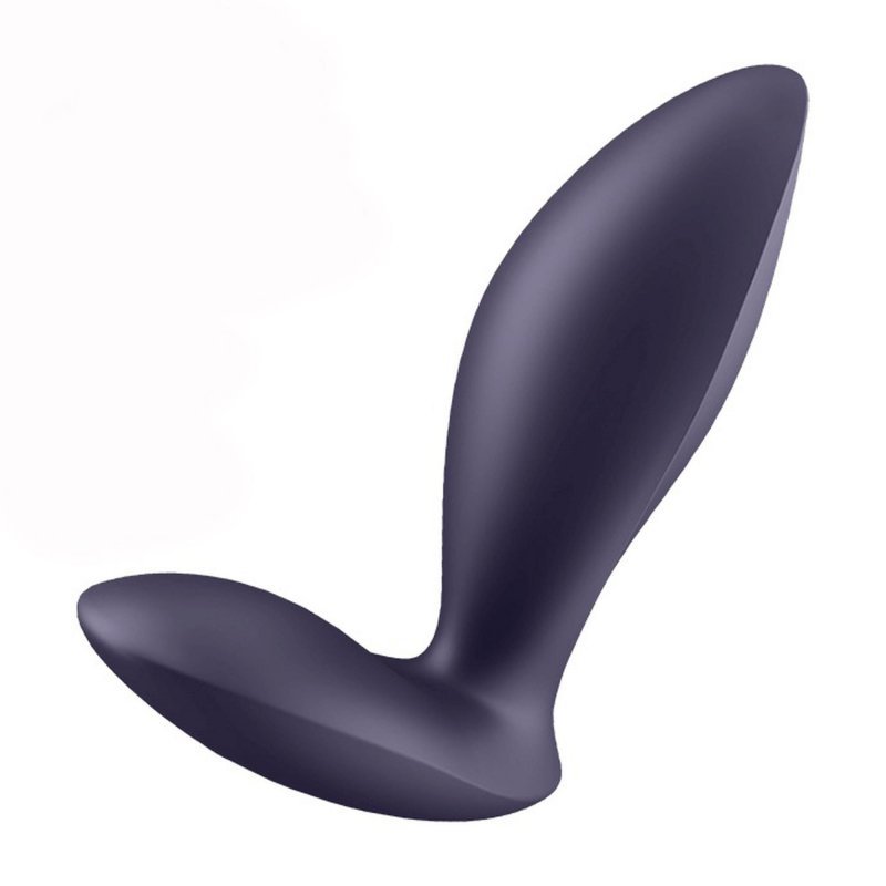 Czarny wibrujący korek analny Satisfyer Power Plug - z aplikacją