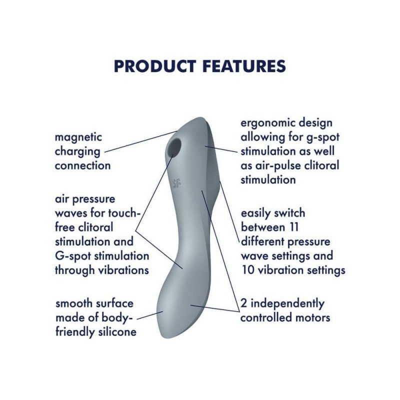 Masażer powietrzny stymulator punktu g Satisfyer Curvy Trinity 3