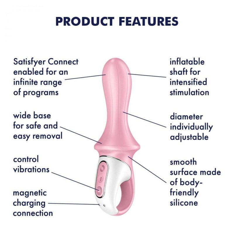 Wibrator analny z pompką Satisfyer Air Pump Booty 5