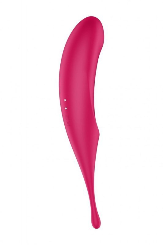 Stymulator powietrzny punktowy z pulsacją Satisfyer Twirling Pro czerwony