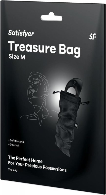 Torba na masażer powietrzny Satisfyer Treasure Bag M Black
