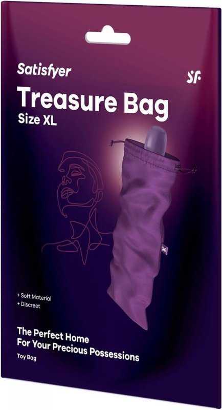 Torba na masażer powietrzny Satisfyer Treasure Bag XL Violet