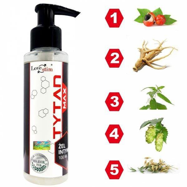 Żel wydłużający wzwód Tytan Max 100 ml