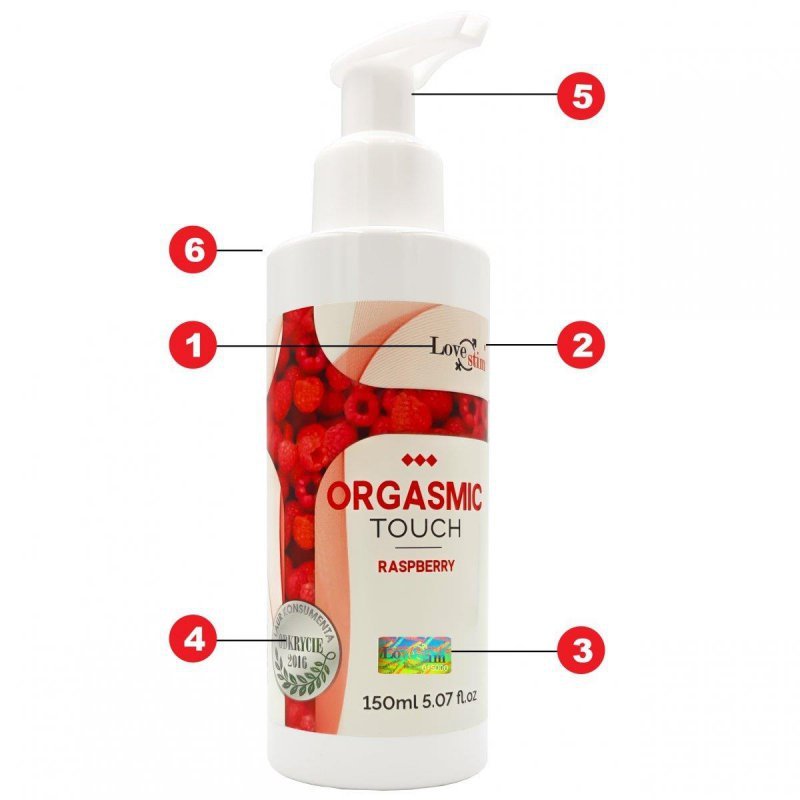 Żel do masażu i stymulacji malinowy 150 ml