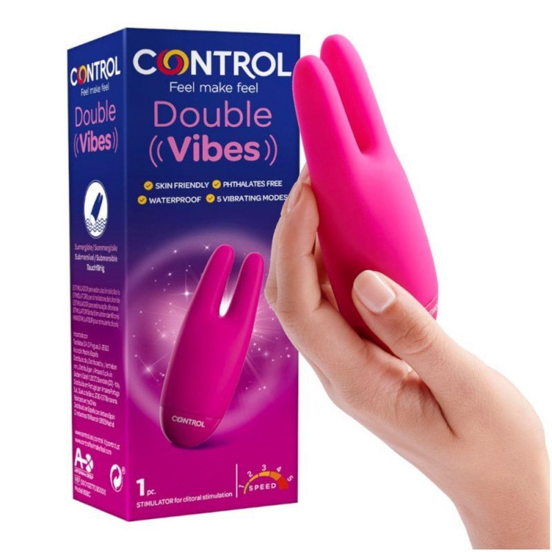 Control Double Vibes podwójny masażer króliczek