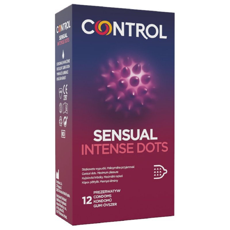 Prezerwatywy stymulujące  Control Sensual Intense 12 sztuk