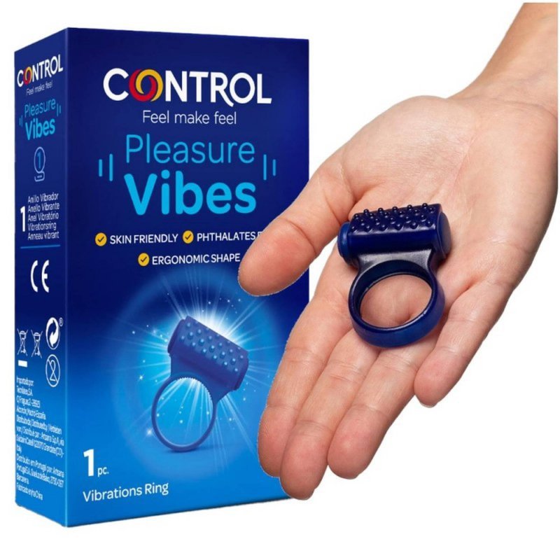 Control Pleasure Vibes pierścień wibracyjny na penisa