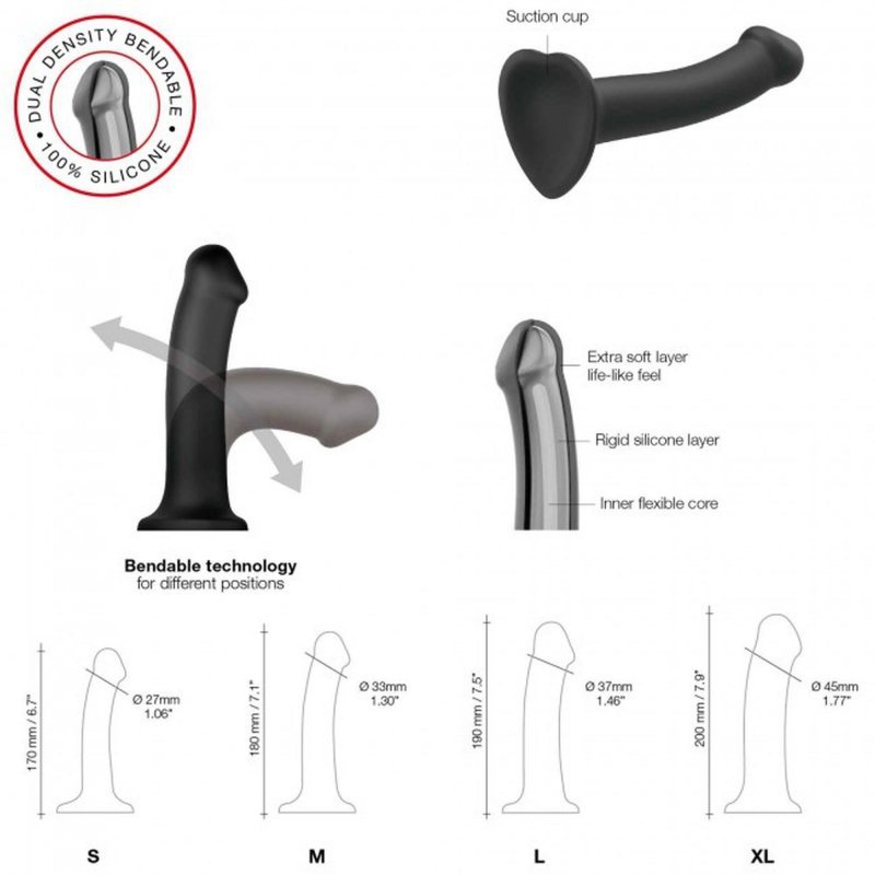 Dildo analne na przyssawce stymulator cielisty 20 cm