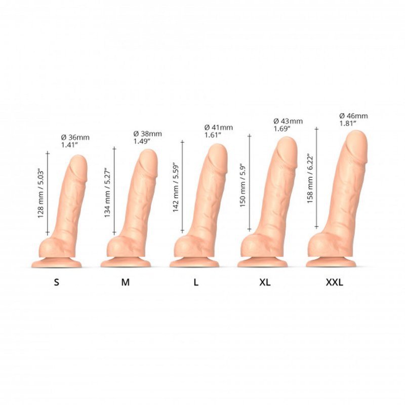 Penis dildo na przyssawce ruchoma skóra 15 cm