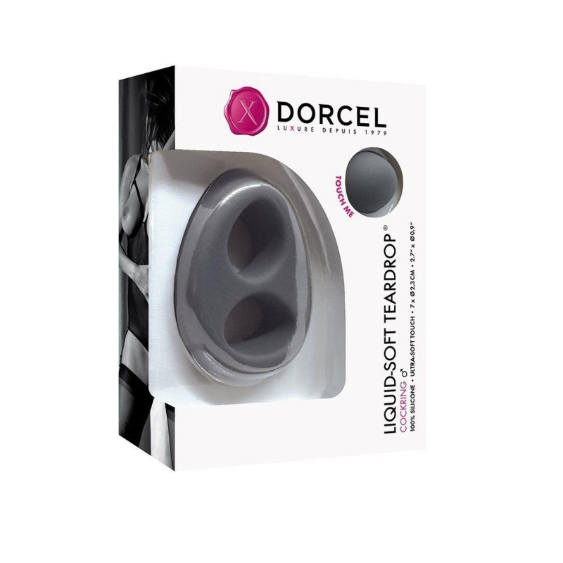 Pierścień erekcyjny na penisa i jądra Dorcel Liquid Soft Teardrop