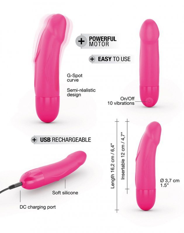 Wibrator naturalny Dorcel Real Vibration S 2.0 różowy 16 cm