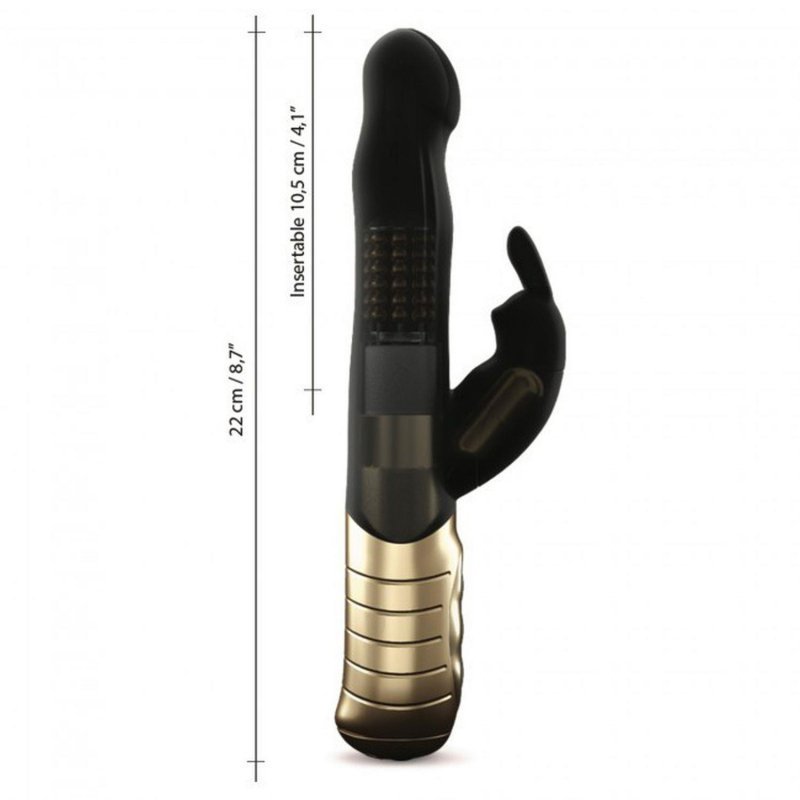 Wibrator królik rotacyjny Dorcel Baby Rabbit 2.0 czarny