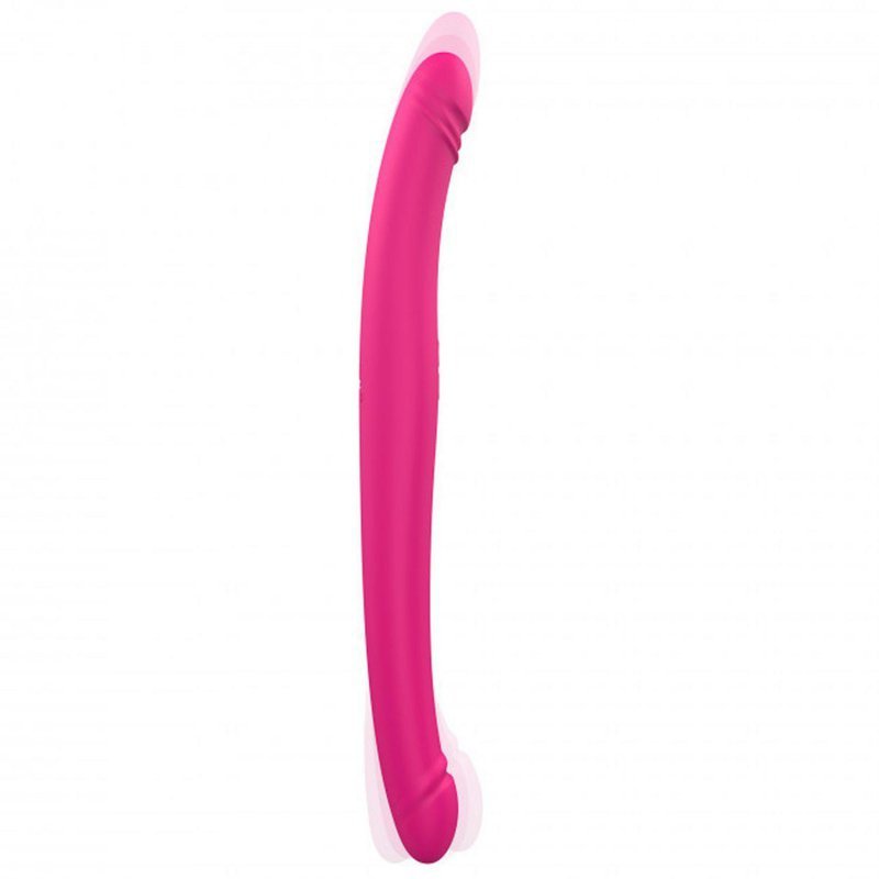 Podwójne wibrujące dildo waginalno analne
