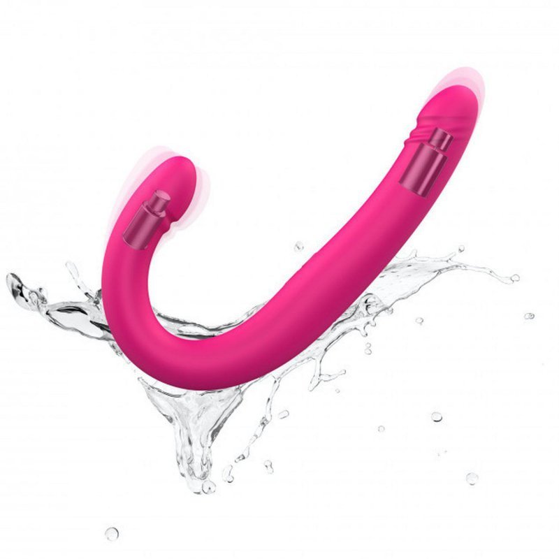 Podwójne wibrujące dildo waginalno analne