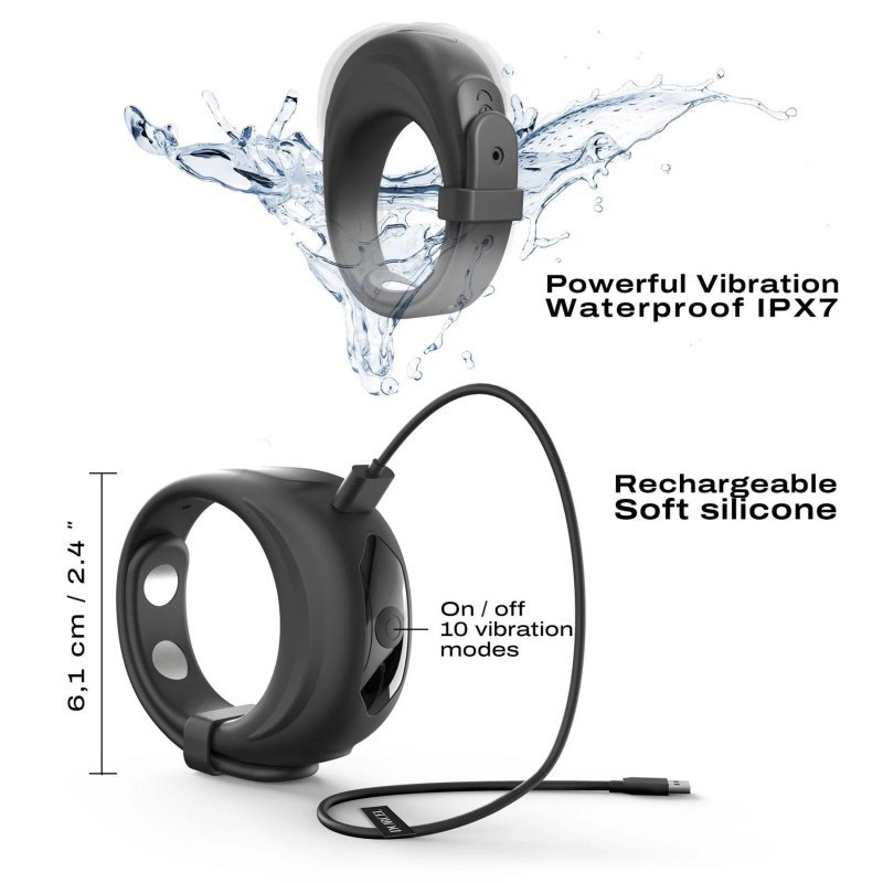 Wibrujący pierścień erekcyjny do kąpieli FIT VIBE RING