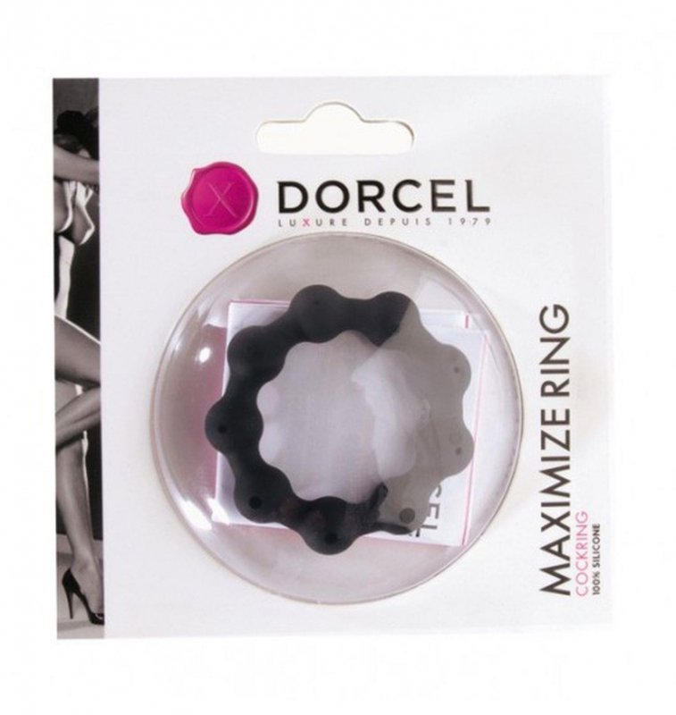 Kulkowany pierścień erekcyjny na penisa Dorcel Maximize Ring