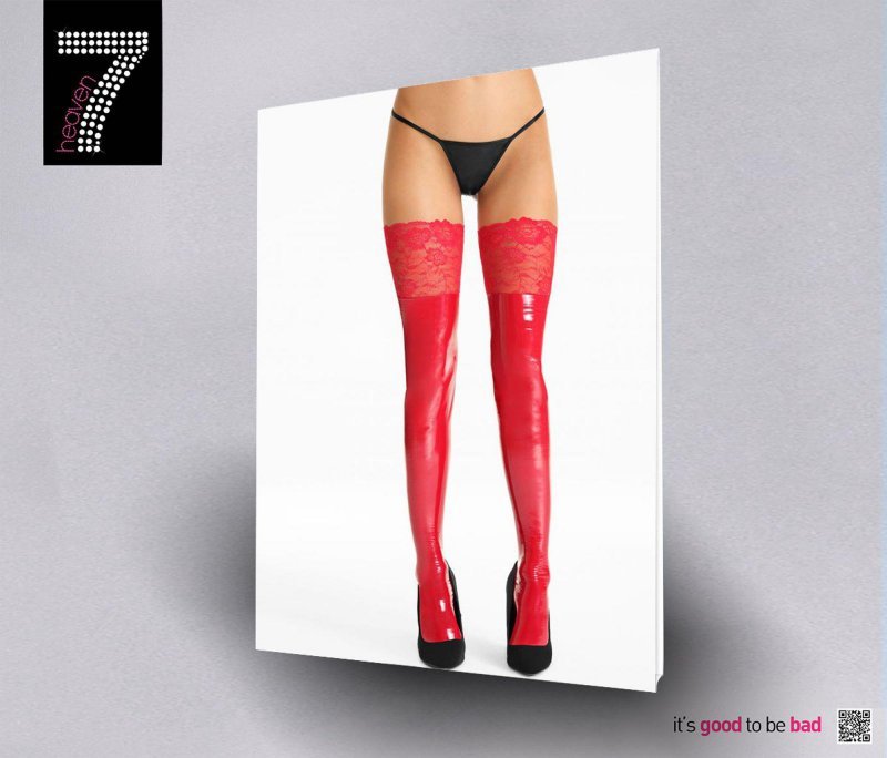 Uwodzicielskie pończochy z koronką L/XL