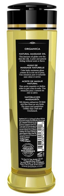 Massage oil organica aroma &amp; fragrance free