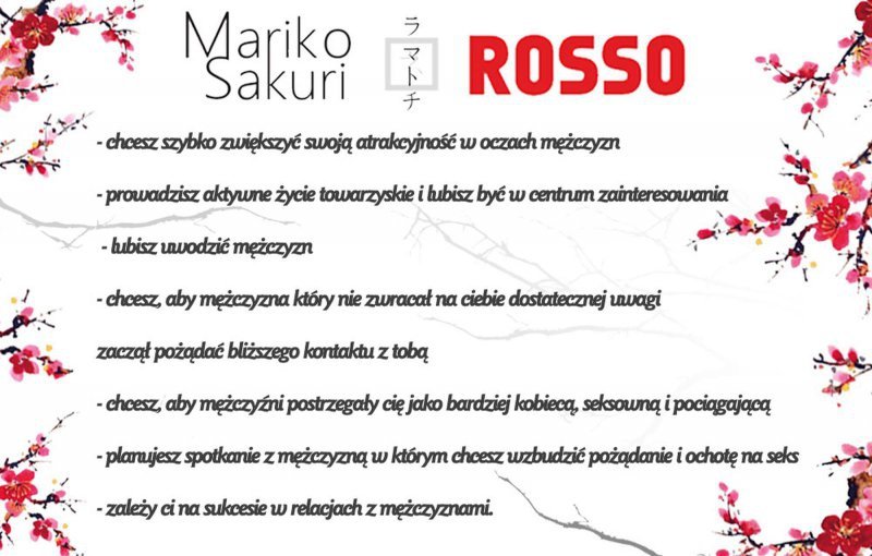 Feromony Mariko Sakuri Rosso 50ml for women