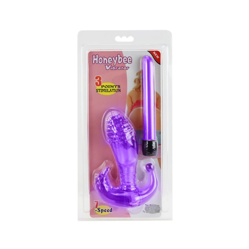 Wibrator z wypustkami waginalno analny stymulator łechtaczki