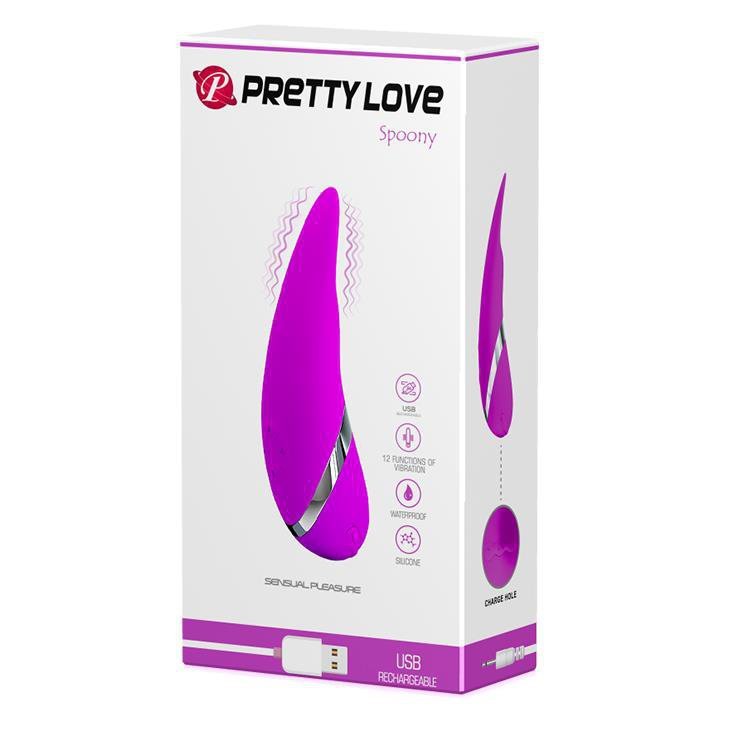 Masażer wibrujący w kształcie języka Pretty Love Spoony