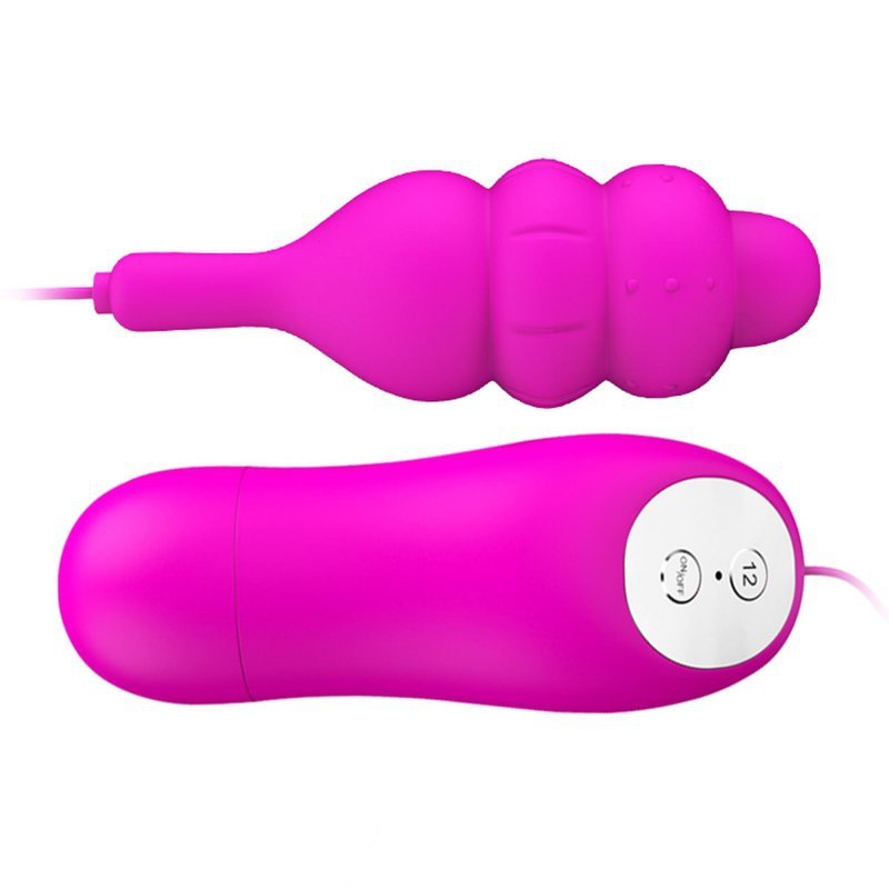 Wibrujący pocisk na pilota do pochwy różowy 12 funkcji