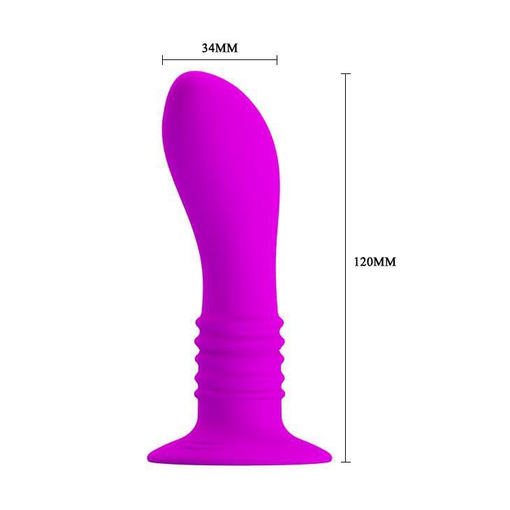 Wibrujący korek analny masażer prostaty przyssawka Pretty Love - Anal