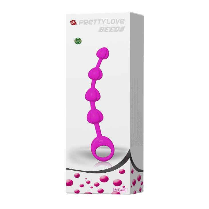 Kulki analne sonda z uchwytem Pretty Love Beeds 19 Cm