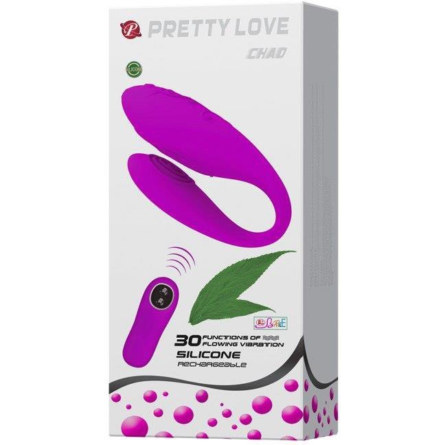 Podwójny wibrator lesbijski z pilotem Pretty Love Chad