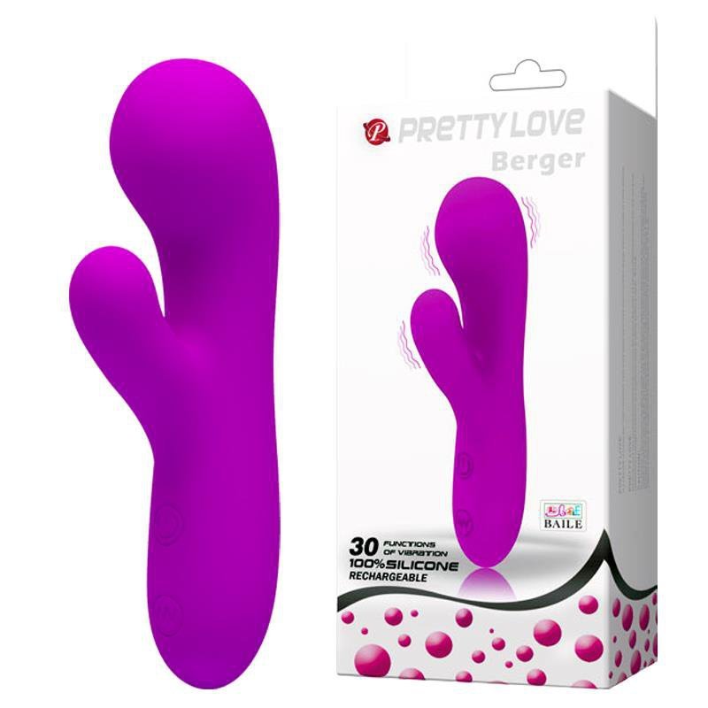 Wibrujący masażer z króliczkiem Pretty Love Berger