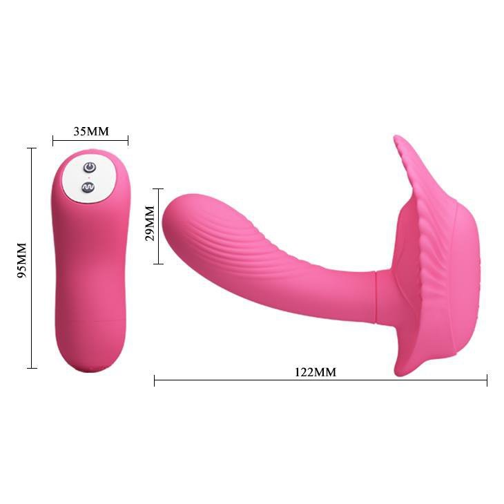 Wiibrator motylek z pilotem Pretty Love Powerful Shell Stimulator