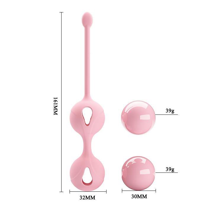 Podwójne kulki gejszy Pretty Love Kegel Tighten Up Ii różowe