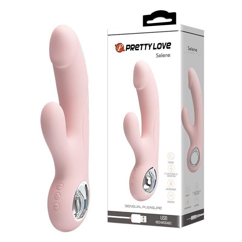 Wibrator króliczek stymulator waginy Pretty Love Selene Różowy