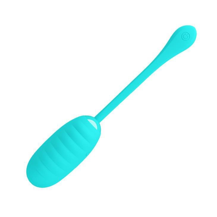 Prązkowane jajeczko wibrujące Pretty Love Kirk Egg zielone