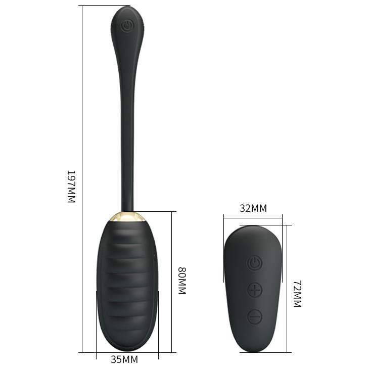 Prązkowane jajeczko wibrujące Pretty Love Doreen Egg Royal Pleasure