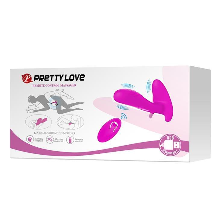Pretty Love remote control massager, 12 vibration functions wireless remote control