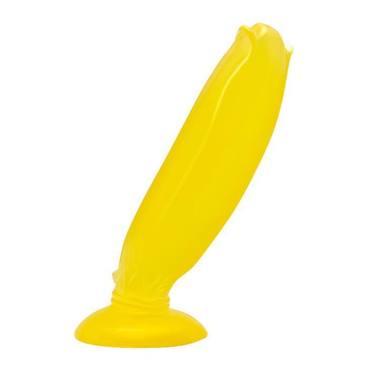 Banan na przyssawce dildo owocowe 17 cm