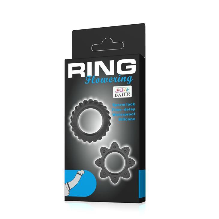Zestaw pierścieni erekcyjnych Baile - Ring Flowering Silicone